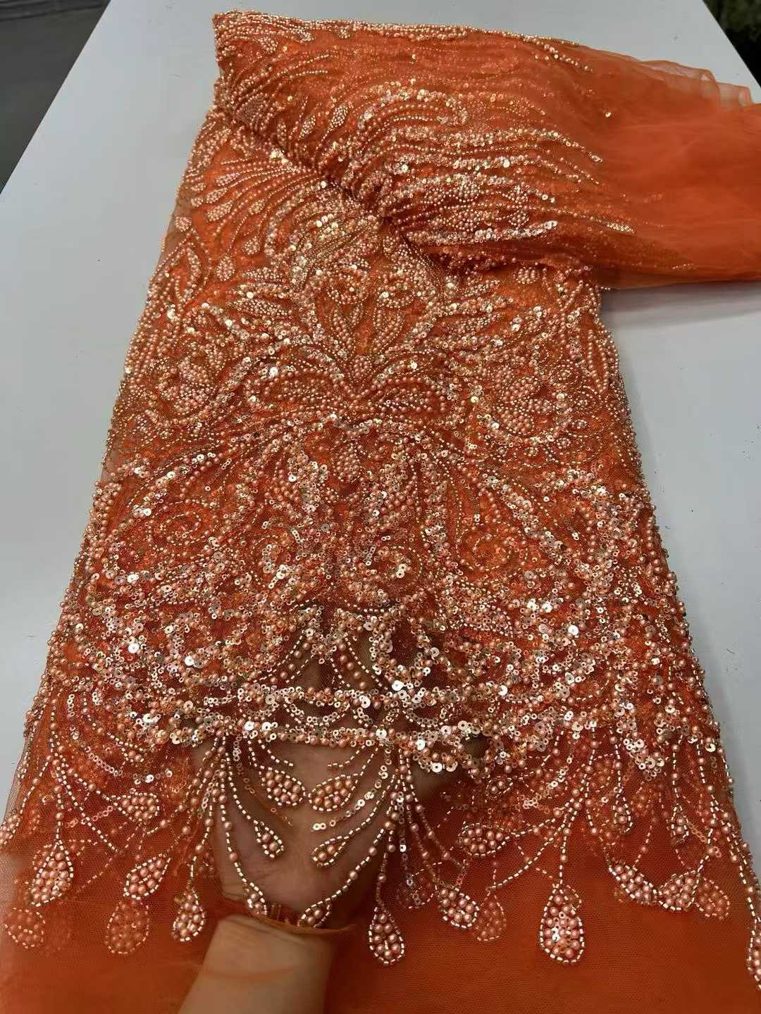 Embroidery Unique Design - قماش فاخر فريد من نوعه بتصميم