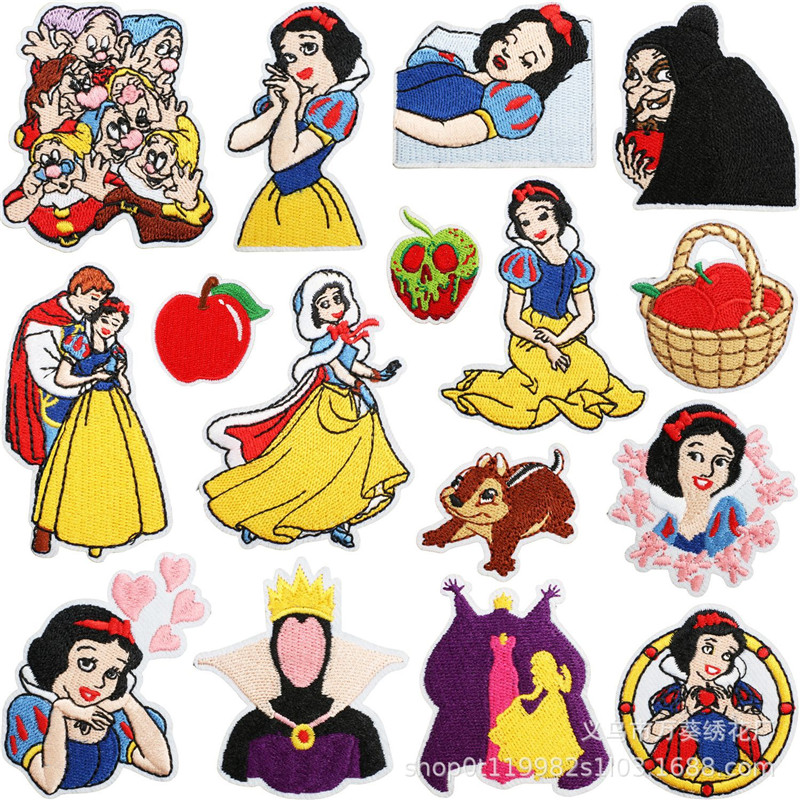 Embroidery Patches - 15 قطعة بقع التطريز أميرة الثلج