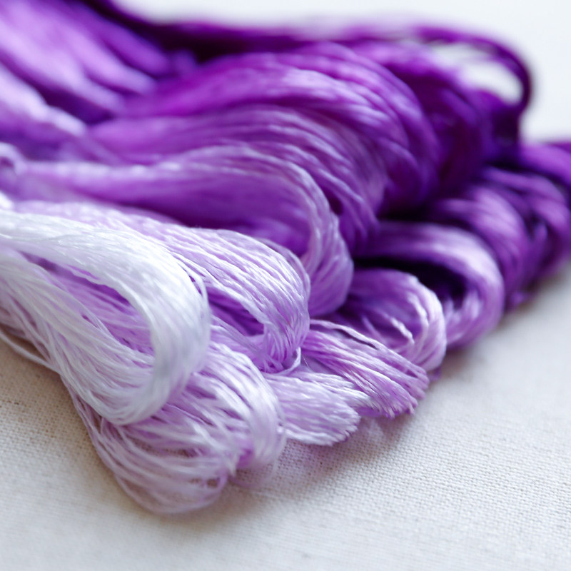 Embroidery Diy - خيط حرير سوتشو للتطريز بطول 20