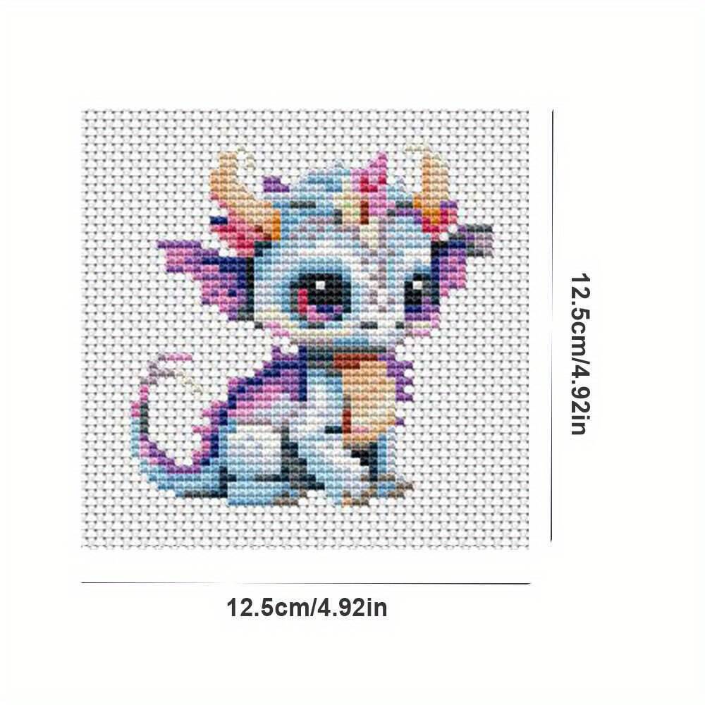 12 قطعة التنين عبر غرزة 11CT ا - مراجعة Embroidery Job وسعره