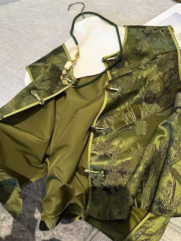 بلوزة نسائية صينية الطراز بتطر - مراجعة Embroidery Vest وسعره