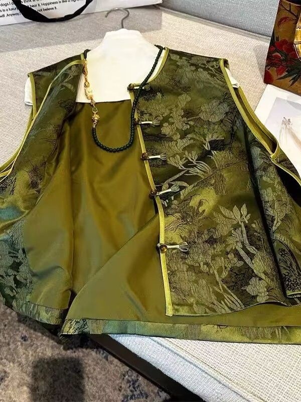 بلوزة نسائية صينية الطراز بتطر - مراجعة Embroidery Vest وسعره
