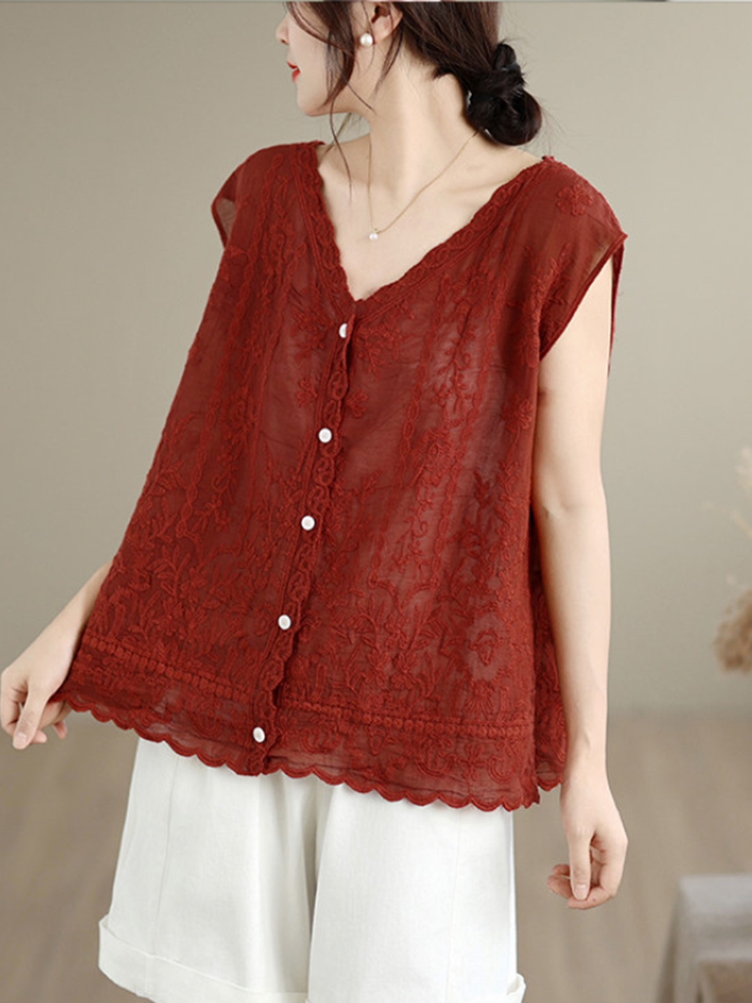 سترة صيفية جديدة بتطريز ثقيل،  - مراجعة Embroidery Vest وسعره