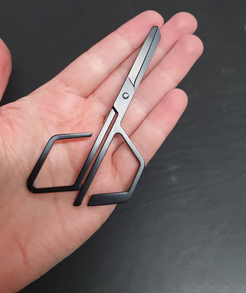 1 قطعة الفضة السوداء غير النظا - مراجعة Embroidery Scissors Small وسعره