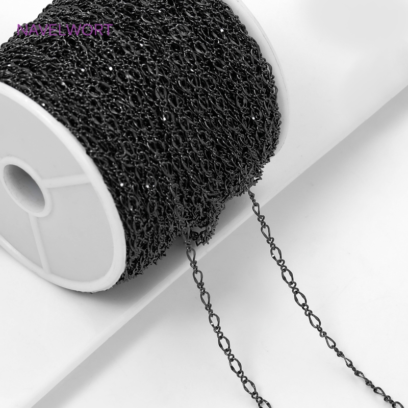 سلاسل رقيقة بيضاوية اللون أسود - مراجعة Embroidery Art وسعره