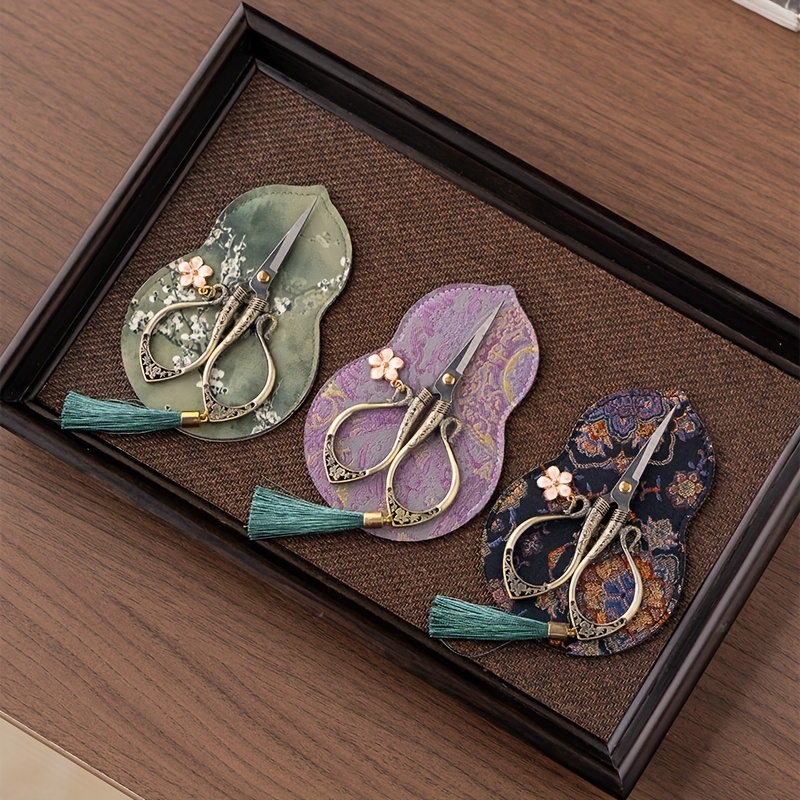 مقص تطريز صيني عتيق صغير مزين  - مراجعة Embroidery Scissors Small وسعره