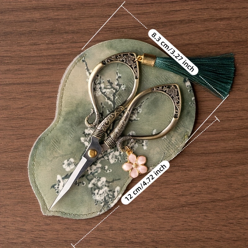 مقص تطريز صيني عتيق صغير مزين  - مراجعة Embroidery Scissors Small وسعره