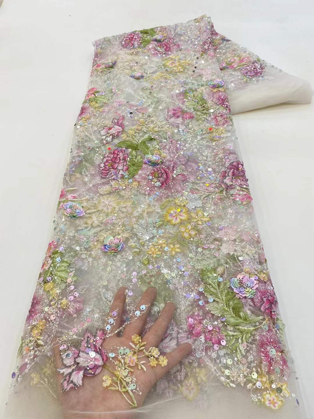 قماش دانتيل أفريقي 2026 عالي ا - مراجعة Embroidery Gradient وسعره