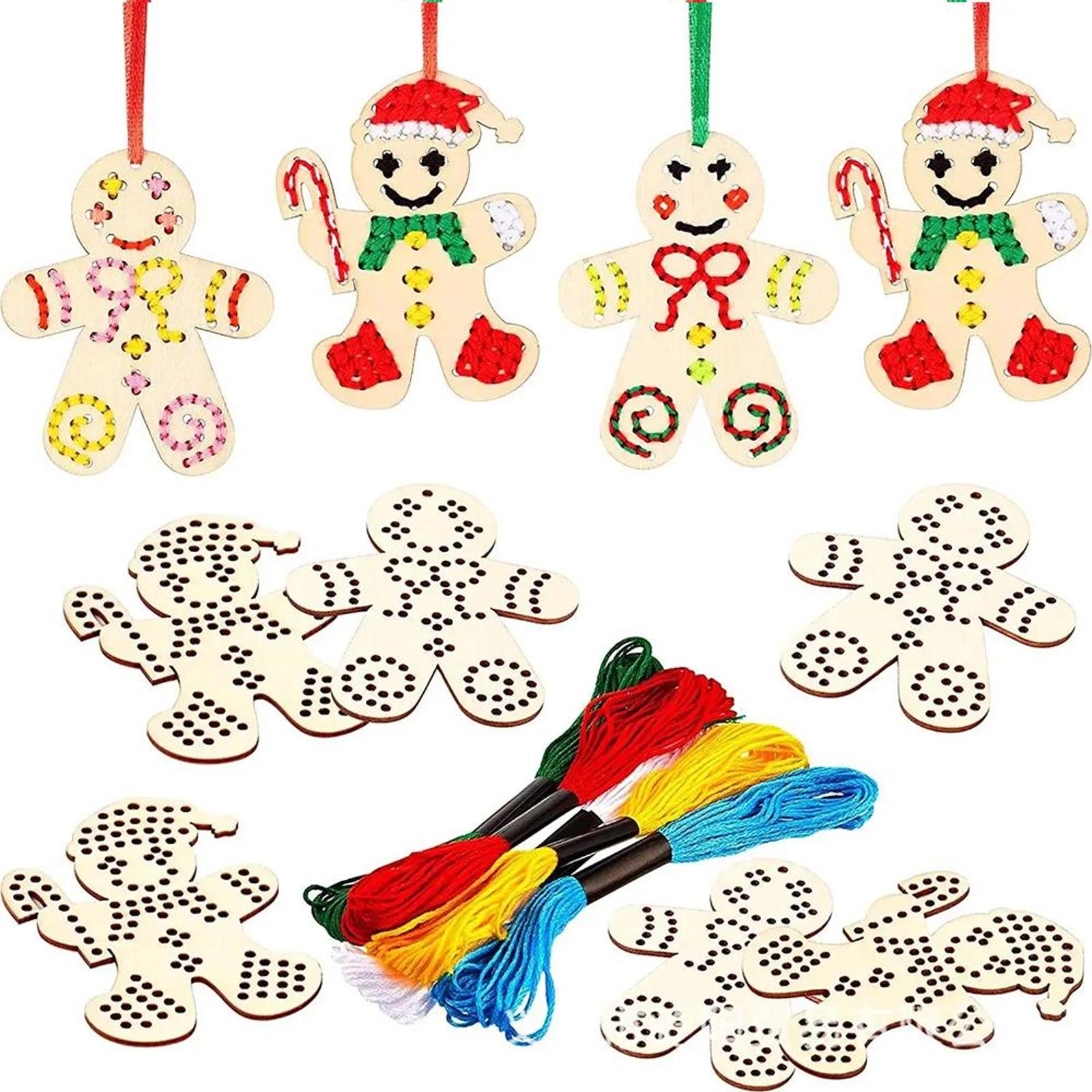 قلادة مطرزة على شكل بيض عيد ال - مراجعة Embroidery Xmas Decorations وسعره