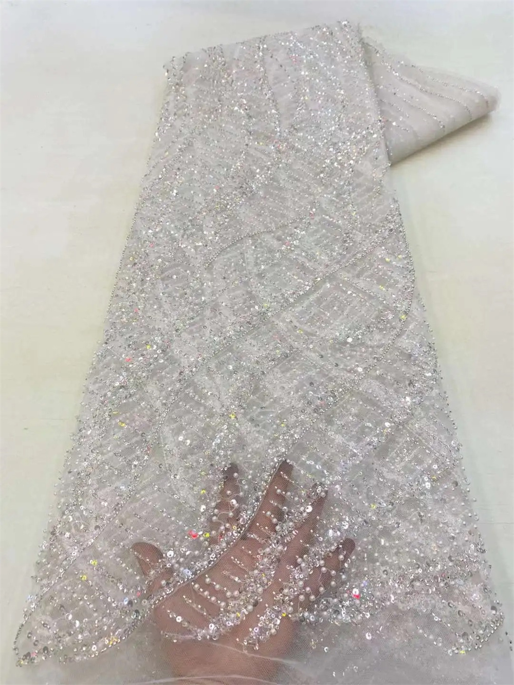 قماش دانتيل بالترتر الأفريقي ، - مراجعة Embroidery Gradient وسعره