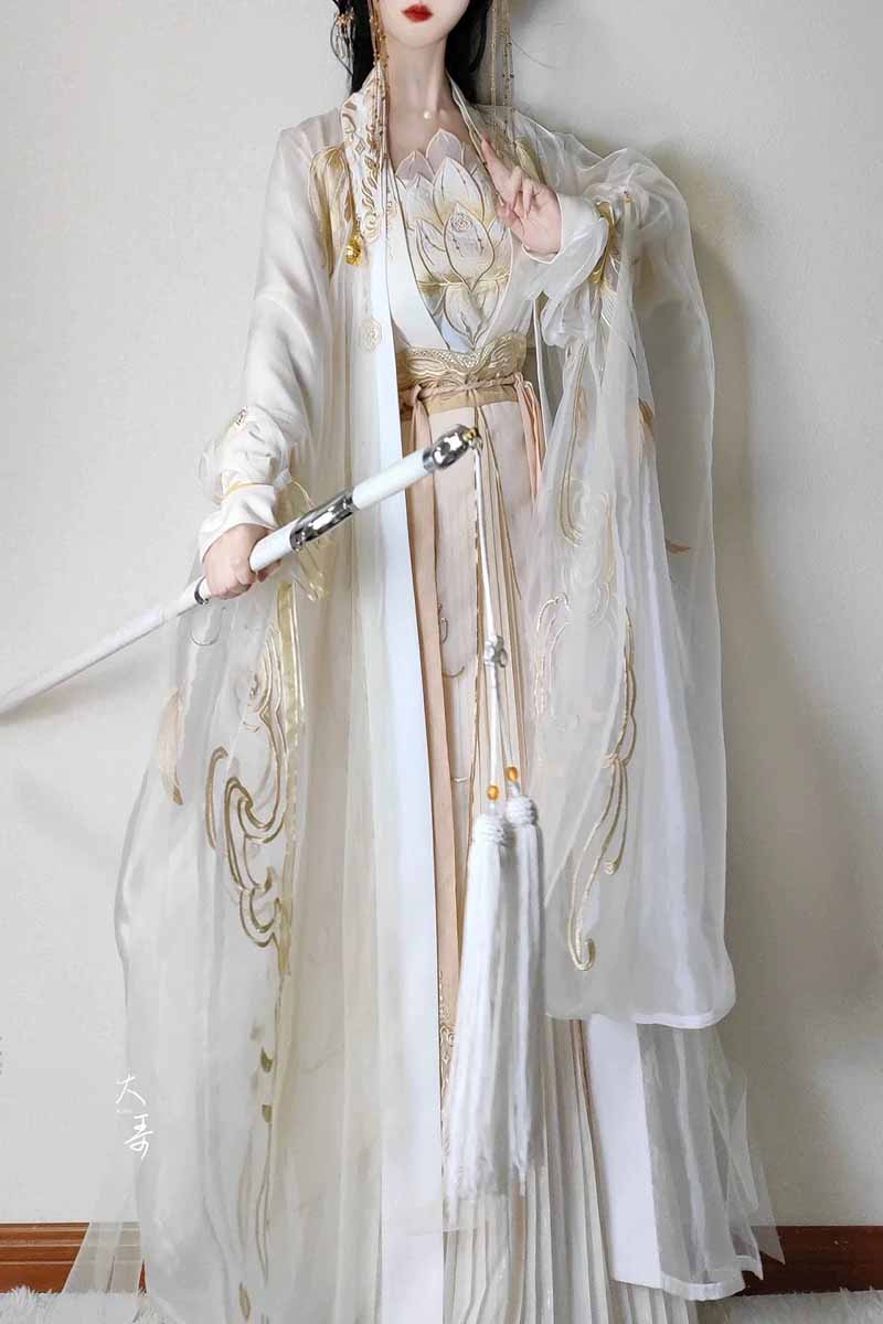 فستان هانفو الصيني للنساء من س - مراجعة Embroidery Gradient وسعره