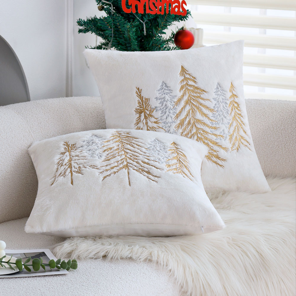 عيد الميلاد فو الأرنب الفراء و - مراجعة Embroidery Xmas Decorations وسعره