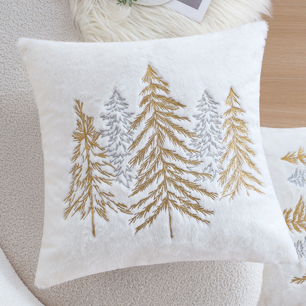 عيد الميلاد فو الأرنب الفراء و - مراجعة Embroidery Xmas Decorations وسعره