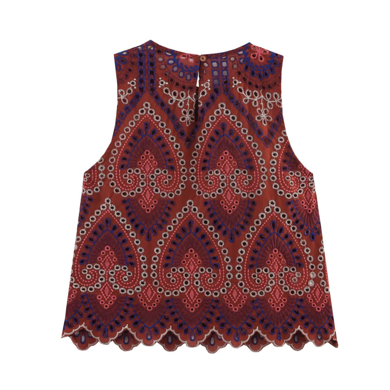 ETJ 2025 ملابس نسائية جديدة عل - مراجعة Embroidery Vest وسعره