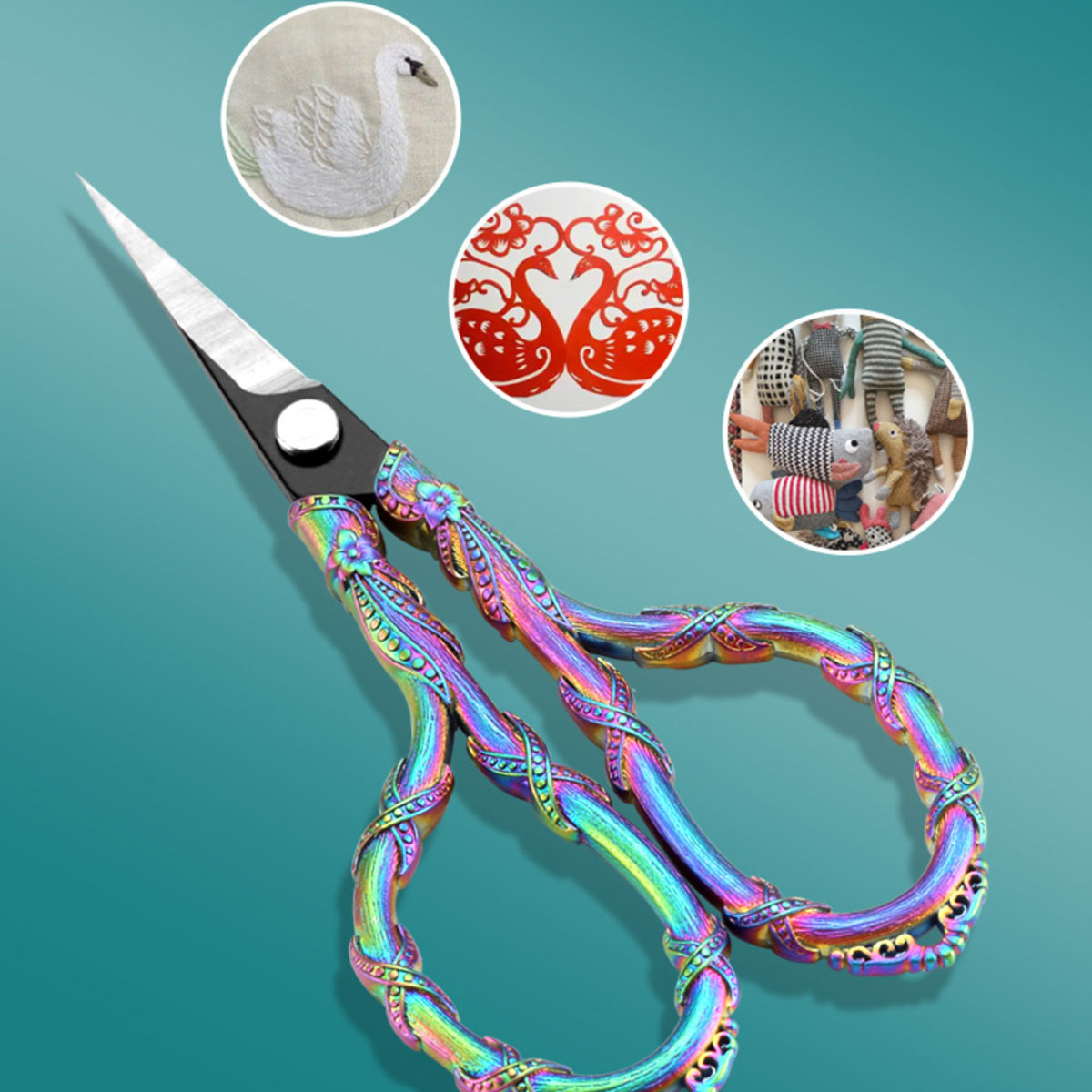 جديد الكرمة خمر مقص خياط الخيا - مراجعة Embroidery Scissors Small وسعره