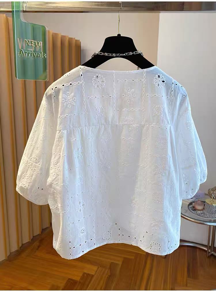 قميص نسائي صيفي فريد بتصميم جم - مراجعة Embroidery Unique Design وسعره