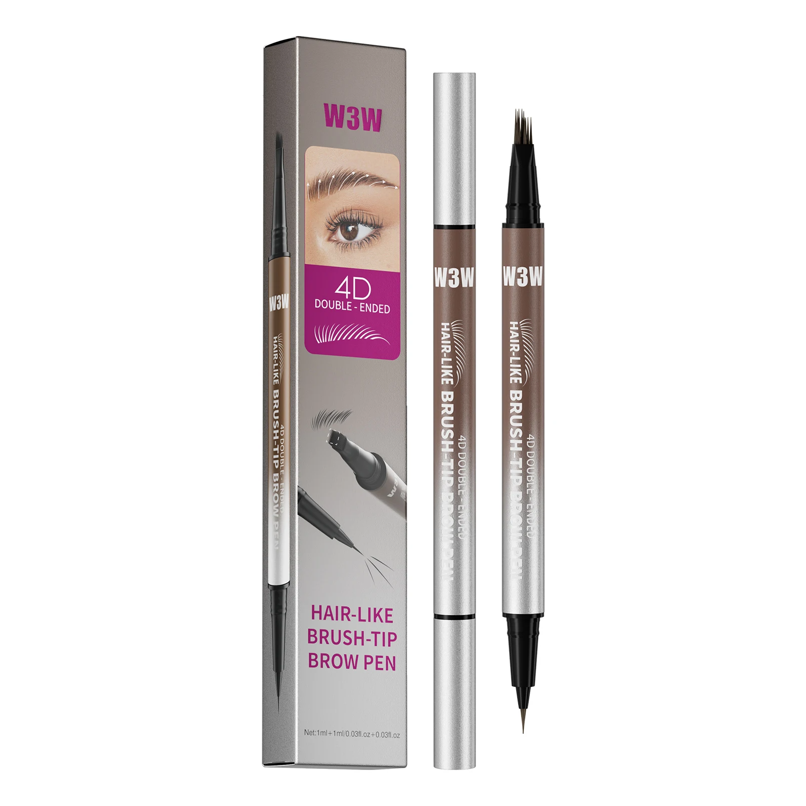 قلم حواجب W3W ذو رأسين ميكرو ن - مراجعة Transfer Pen Ink وسعره