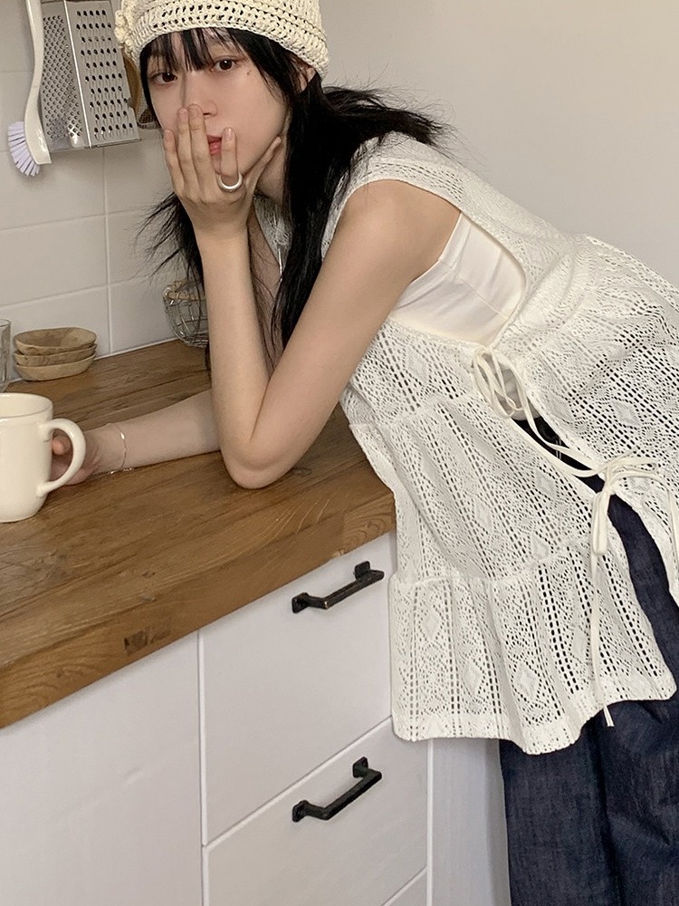بلوزة نسائية صيفية أنيقة بتصمي - مراجعة Embroidery Vest وسعره